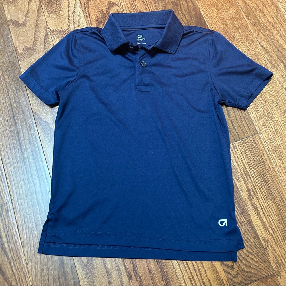 *CLEARANCE* Kids Gap Fit Navy Blue Collared Short Sleeve Dry Polo